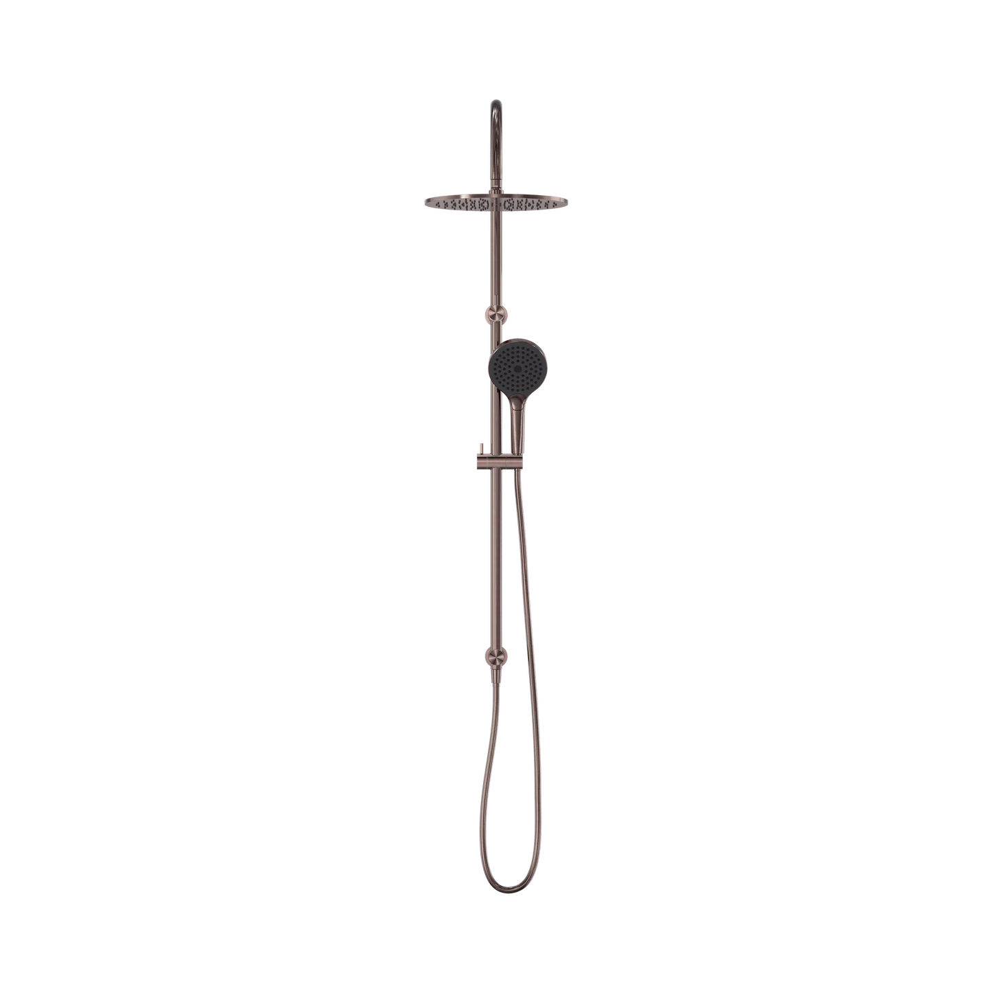 Mecca Twin Shower With Air Shower II Brushed Bronze