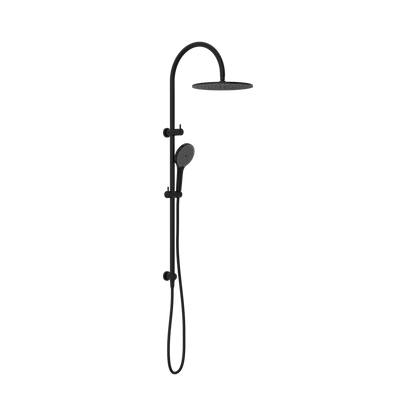 Mecca Twin Shower With Air Shower II Matte Black