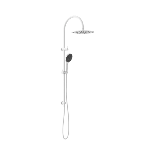 Mecca Twin Shower With Air Shower II Matte White