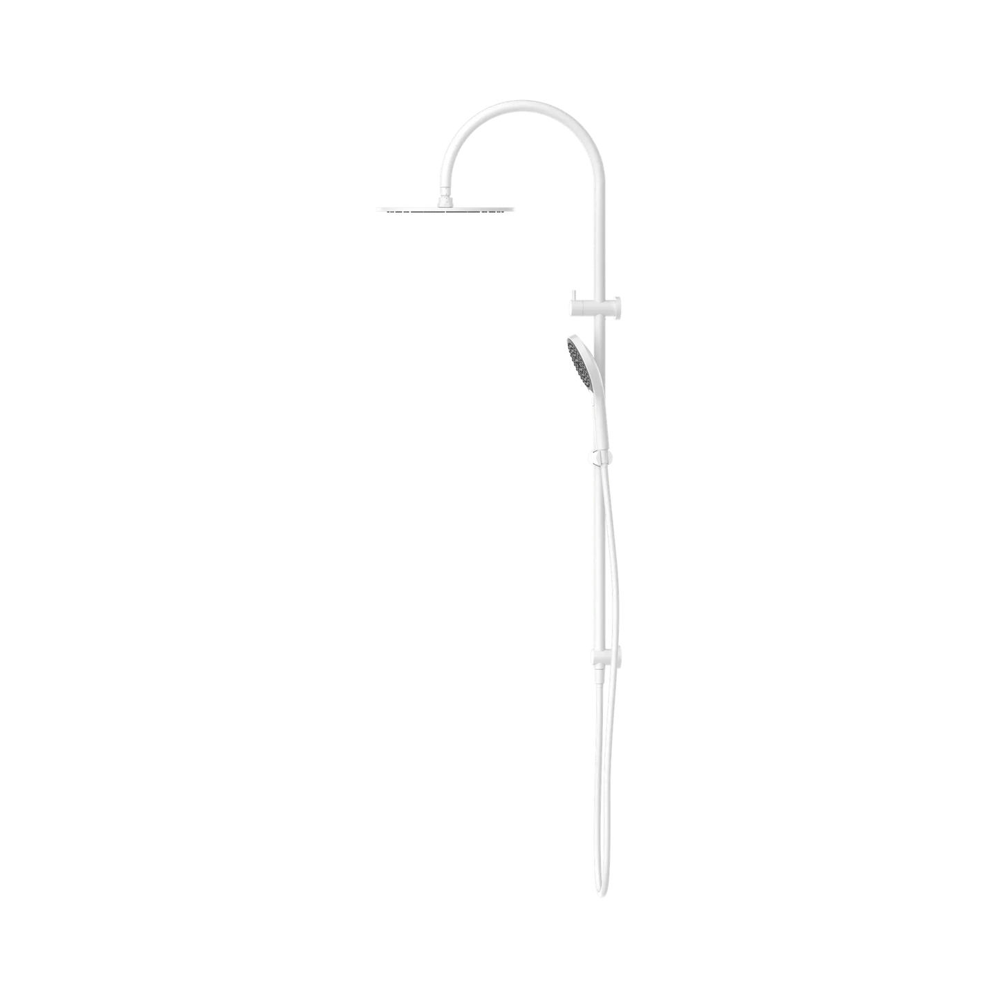 Mecca Twin Shower With Air Shower II Matte White