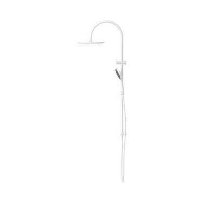 Mecca Twin Shower With Air Shower II Matte White