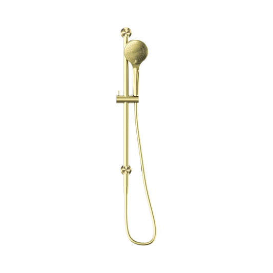 Mecca Shower Rail With Air Shower Brushed Gold