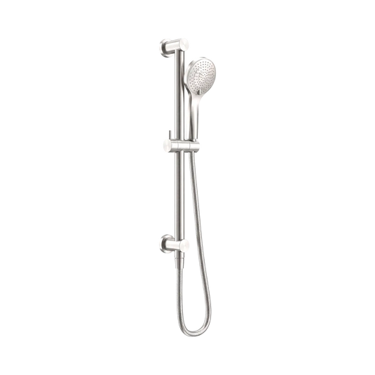 Mecca Shower Rail With Air Shower Brushed Nickel