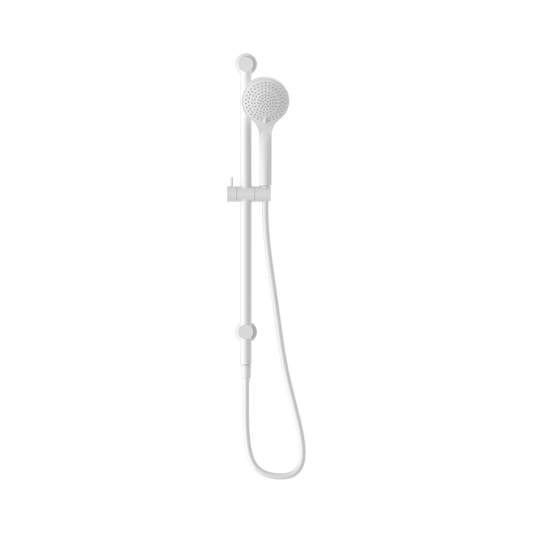 Mecca Shower Rail With Air Shower Matte White