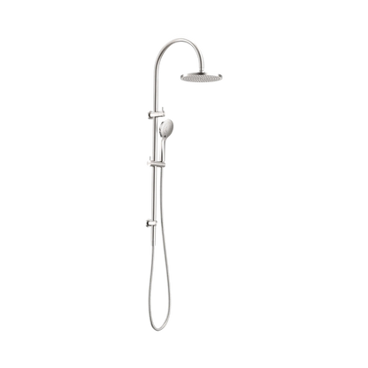 Mecca Twin Shower With Air Shower Brushed Nickel