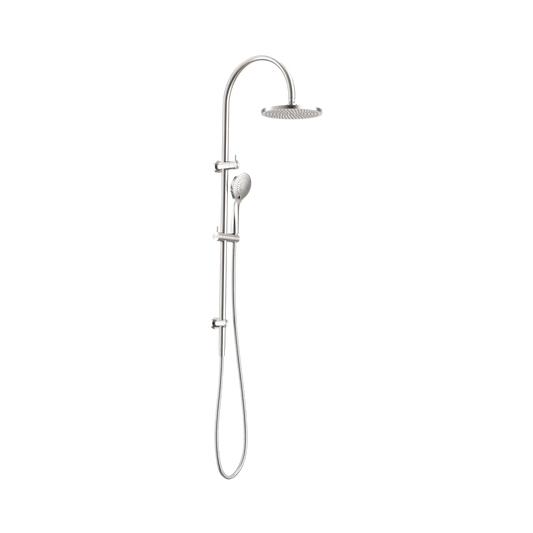 Mecca Twin Shower With Air Shower Brushed Nickel