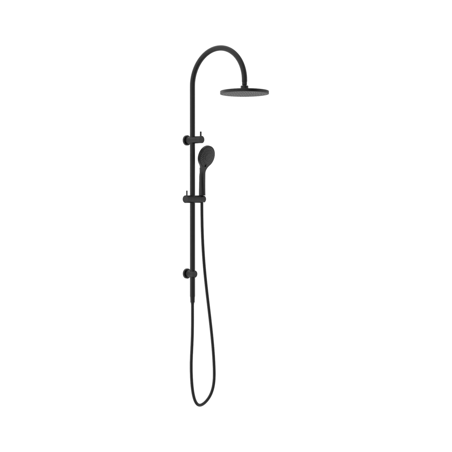 Mecca Twin Shower With Air Shower Matte Black