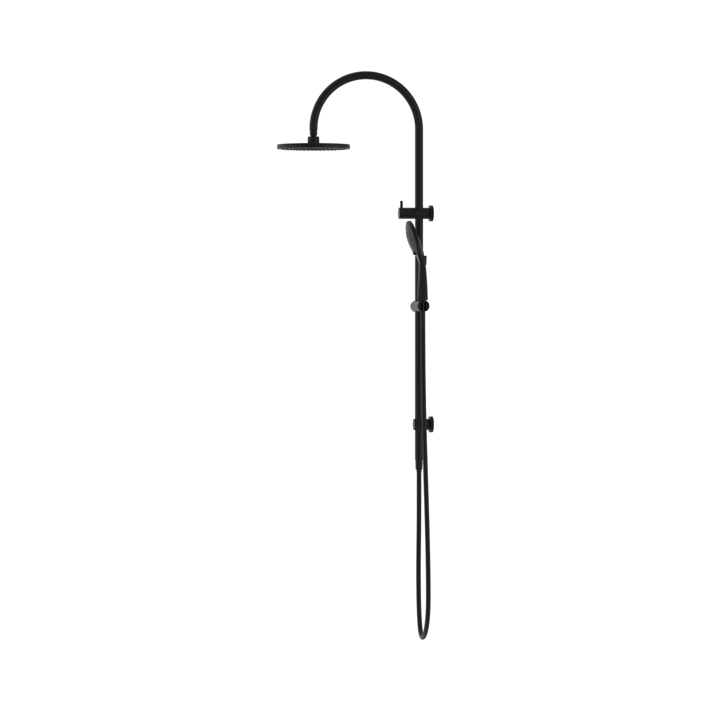 Mecca Twin Shower With Air Shower Matte Black