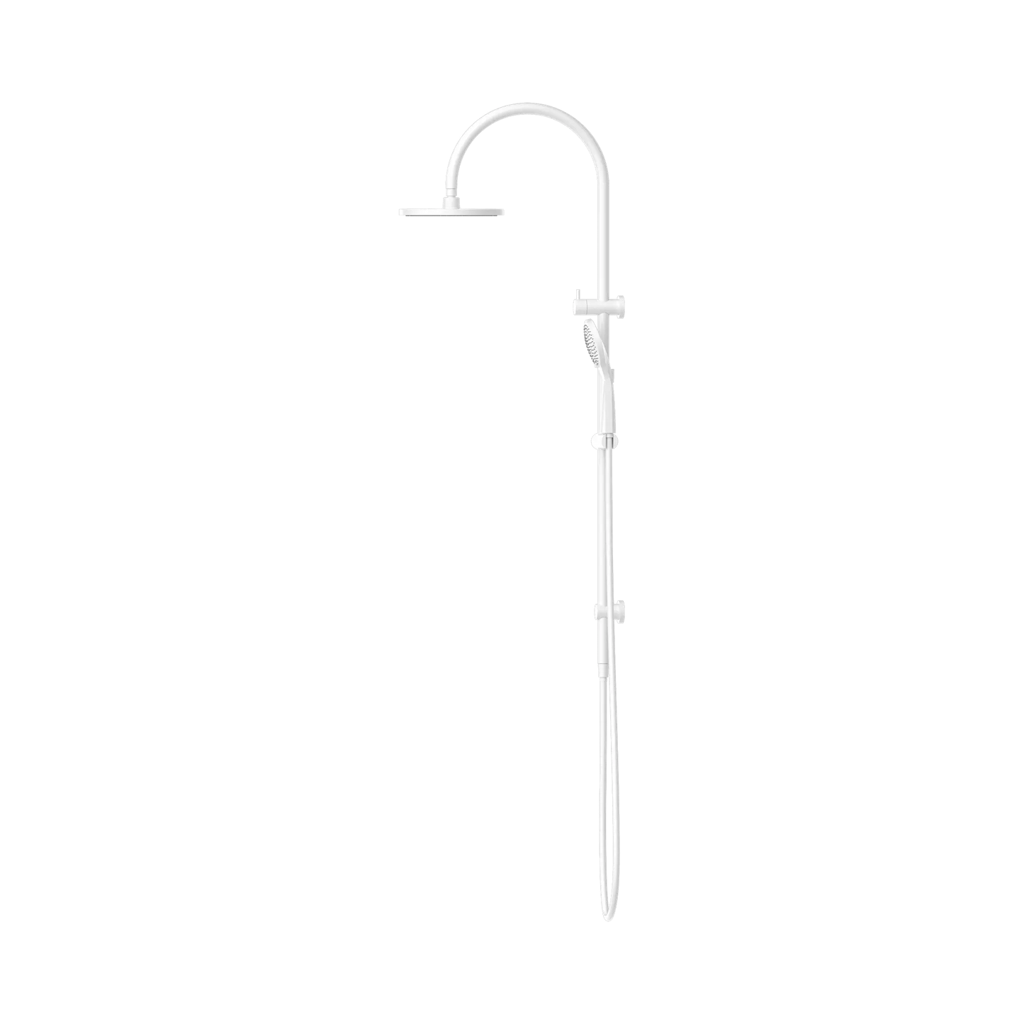 Mecca Twin Shower With Air Shower Matte White