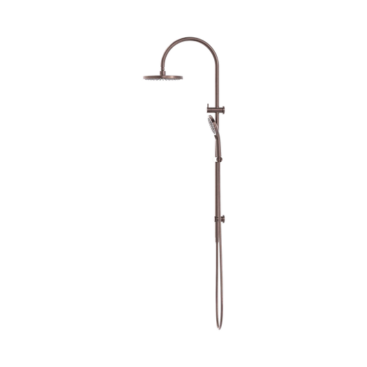 Mecca Twin Shower Brushed Bronze