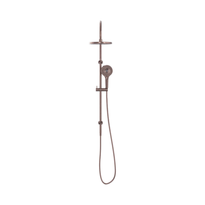 Mecca Twin Shower Brushed Bronze