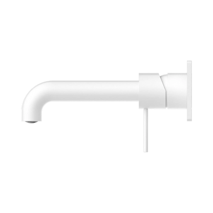Mecca Wall Basin Mixer 185mm Spout Matte White