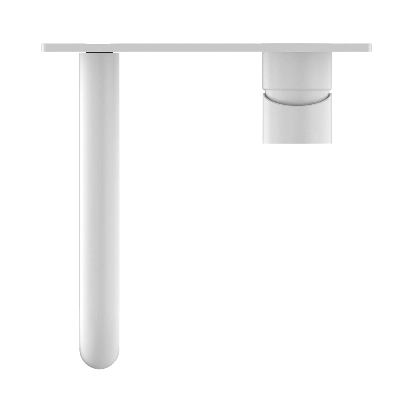 Mecca Wall Basin Mixer 185mm Spout Matte White
