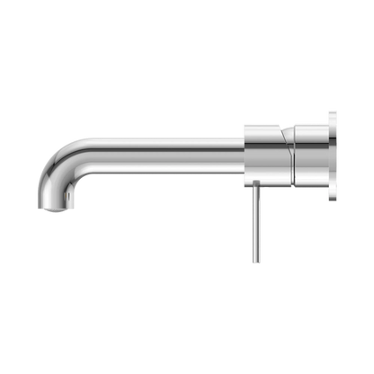 Mecca Wall Basin Mixer Separate Back Plate 185mm Spout Chrome
