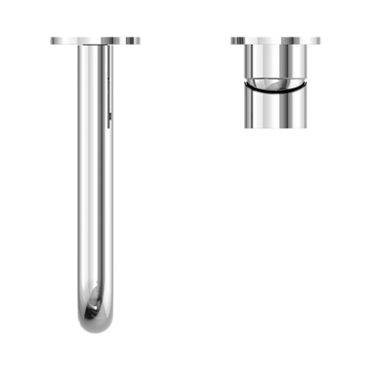 Mecca Wall Basin Mixer Separate Back Plate 185mm Spout Chrome