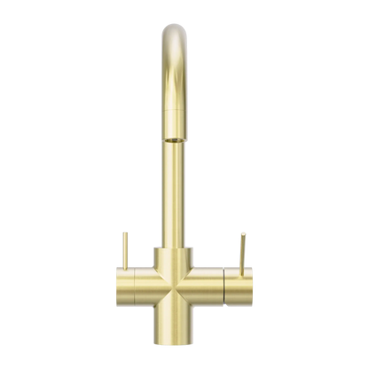 Mecca 3 Way Filtered Mixer Tap Brushed Gold