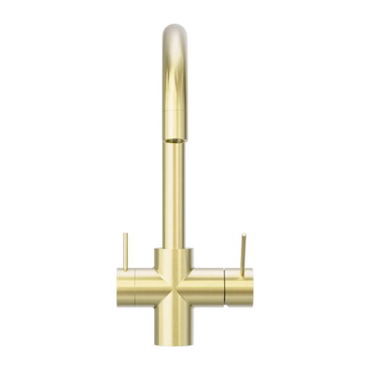 Mecca 3 Way Filtered Mixer Tap Brushed Gold