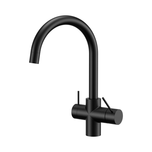 Mecca 3 Way Filtered Mixer Tap Matte Black