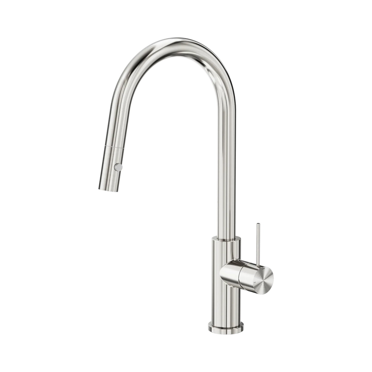 Mecca Pull Out Sink Mixer With Vegie Spray Function Brushed Nickel