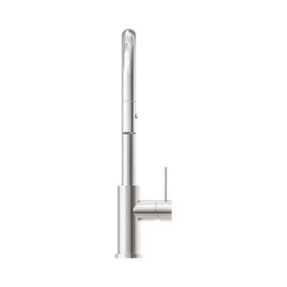 Mecca Pull Out Sink Mixer With Vegie Spray Function Brushed Nickel