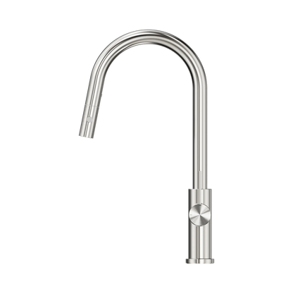Mecca Pull Out Sink Mixer With Vegie Spray Function Brushed Nickel