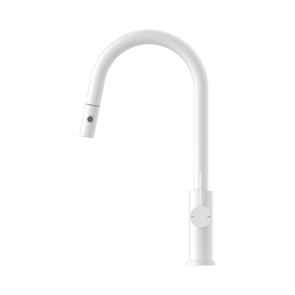 Mecca Pull Out Sink Mixer With Vegie Spray Function Matte White