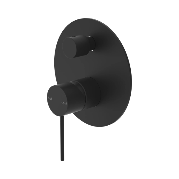 Mecca Shower Mixer With Diverter Matte Black