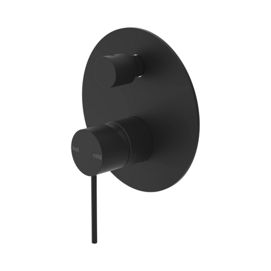 Mecca Shower Mixer With Diverter Matte Black
