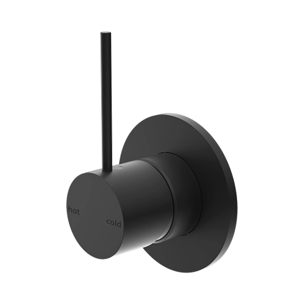 Mecca Shower Mixer Handle Up Matte Black
