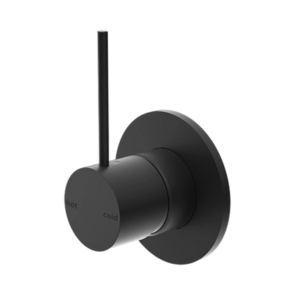 Mecca Shower Mixer Handle Up Matte Black