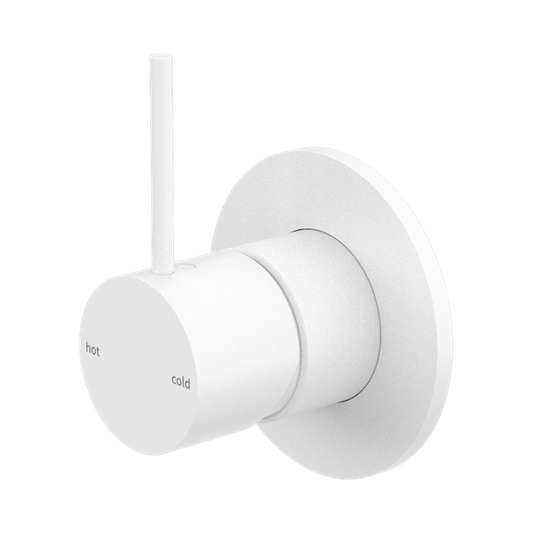 Mecca Shower Mixer Handle Up Matte White