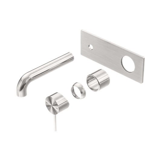 Mecca Wall Basin/Bath Mixer 160mm Trim Kits Only Brushed Nickel