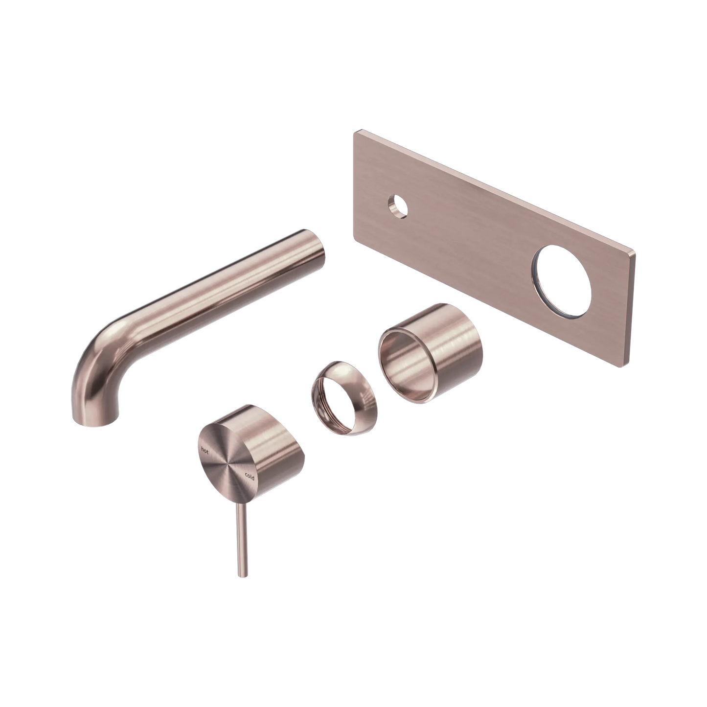 Mecca Wall Basin/Bath Mixer 185mm Trim Kits Only Brushed Bronze