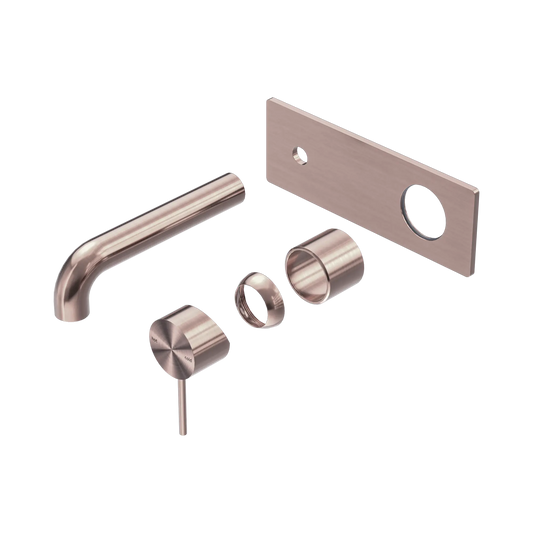 Mecca Wall Basin/Bath Mixer 185mm Trim Kits Only Brushed Bronze