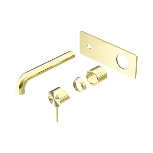 Mecca Wall Basin/Bath Mixer 230mm Trim Kits Only Brushed Gold