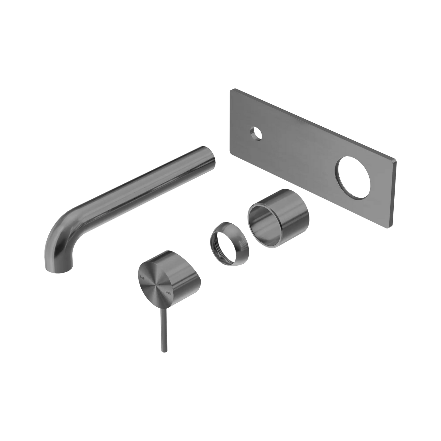 Mecca Wall Basin/Bath Mixer 230mm Trim Kits Only Gun Metal