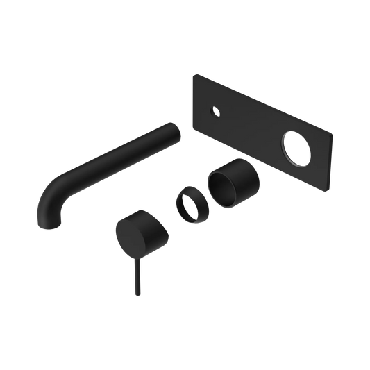 Mecca Wall Basin/Bath Mixer 230mm Trim Kits Only Matte Black