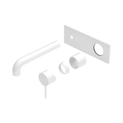 Mecca Wall Basin/Bath Mixer 230mm Trim Kits Only Matte White
