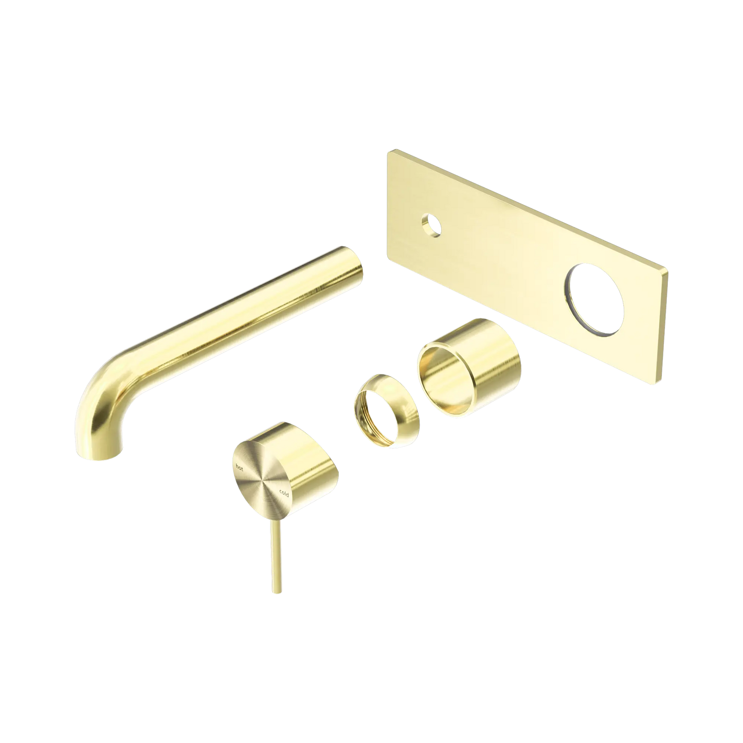 Mecca Wall Basin/Bath Mixer 260mm Trim Kits Only Brushed Gold