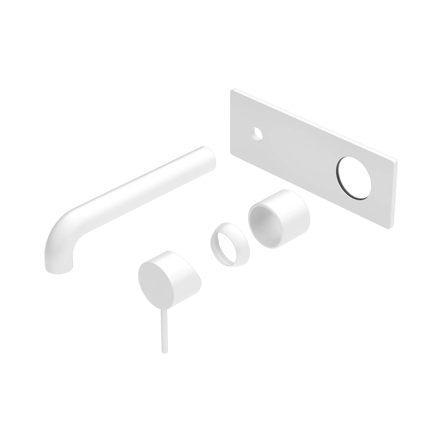 Mecca Wall Basin/Bath Mixer 260mm Trim Kits Only Matte White