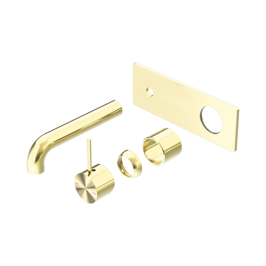 Mecca Wall Basin/Bath Mixer Handle Up 160mm Trim Kits Only Brushed Gold