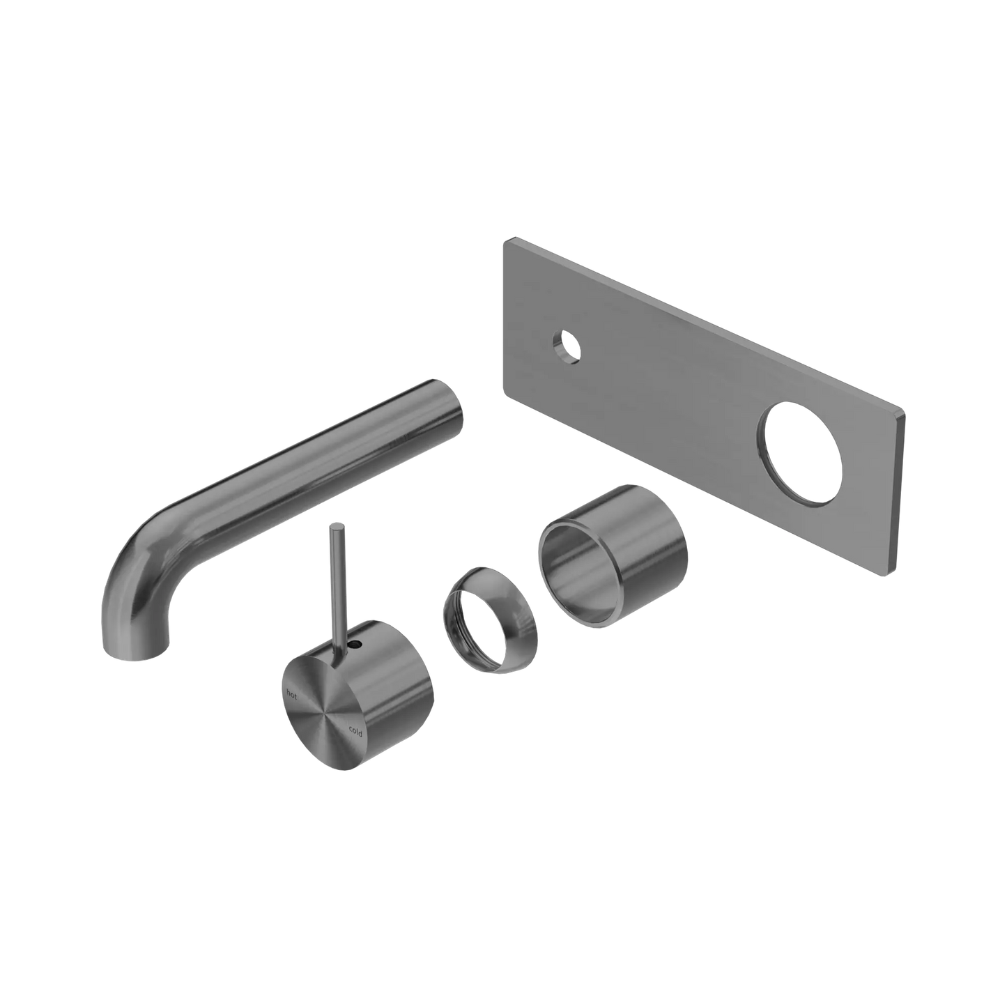 Mecca Wall Basin/Bath Mixer Handle Up 160mm Trim Kits Only Gun Metal