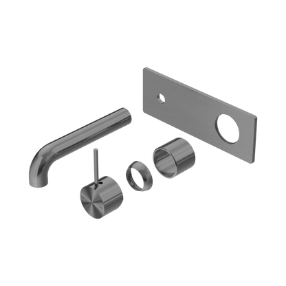 Mecca Wall Basin/Bath Mixer Handle Up 160mm Trim Kits Only Gun Metal