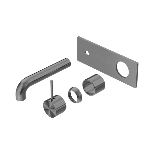 Mecca Wall Basin/Bath Mixer Handle Up 160mm Trim Kits Only Gun Metal