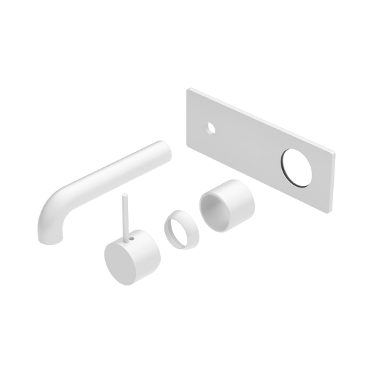 Mecca Wall Basin/Bath Mixer Handle Up 160mm Trim Kits Only Matte White