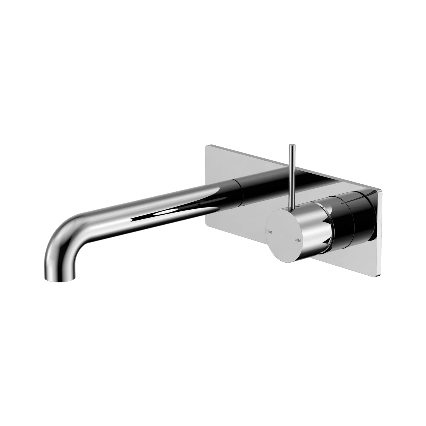 Mecca Wall Basin/Bath Mixer Handle Up 185mm Chrome