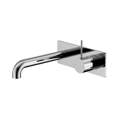 Mecca Wall Basin/Bath Mixer Handle Up 185mm Chrome