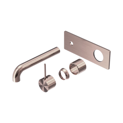 Mecca Wall Basin/Bath Mixer Handle Up 185mm Trim Kits Only Brushed Bronze