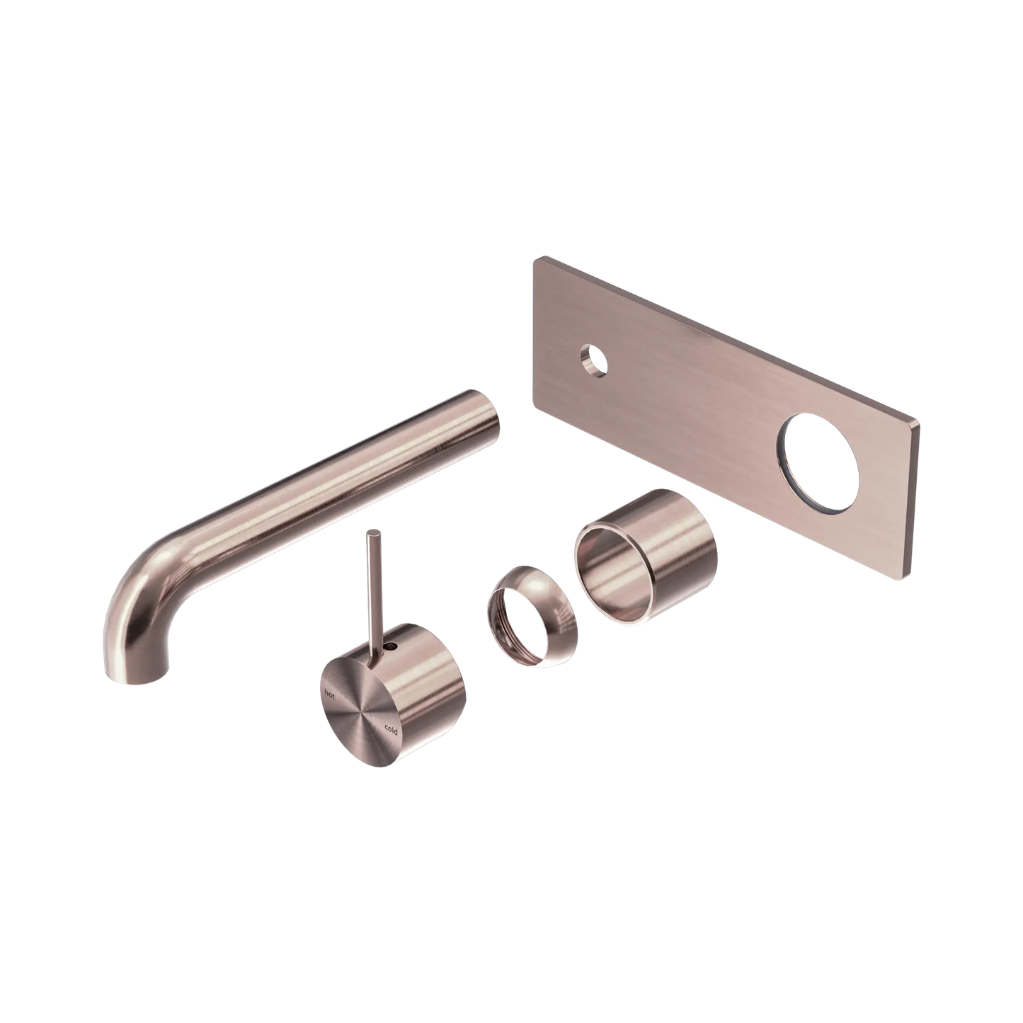 Mecca Wall Basin/Bath Mixer Handle Up 230mm Trim Kits Only Brushed Bronze