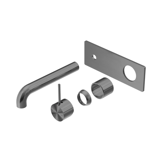 Mecca Wall Basin/Bath Mixer Handle Up 230mm Trim Kits Only Gun Metal